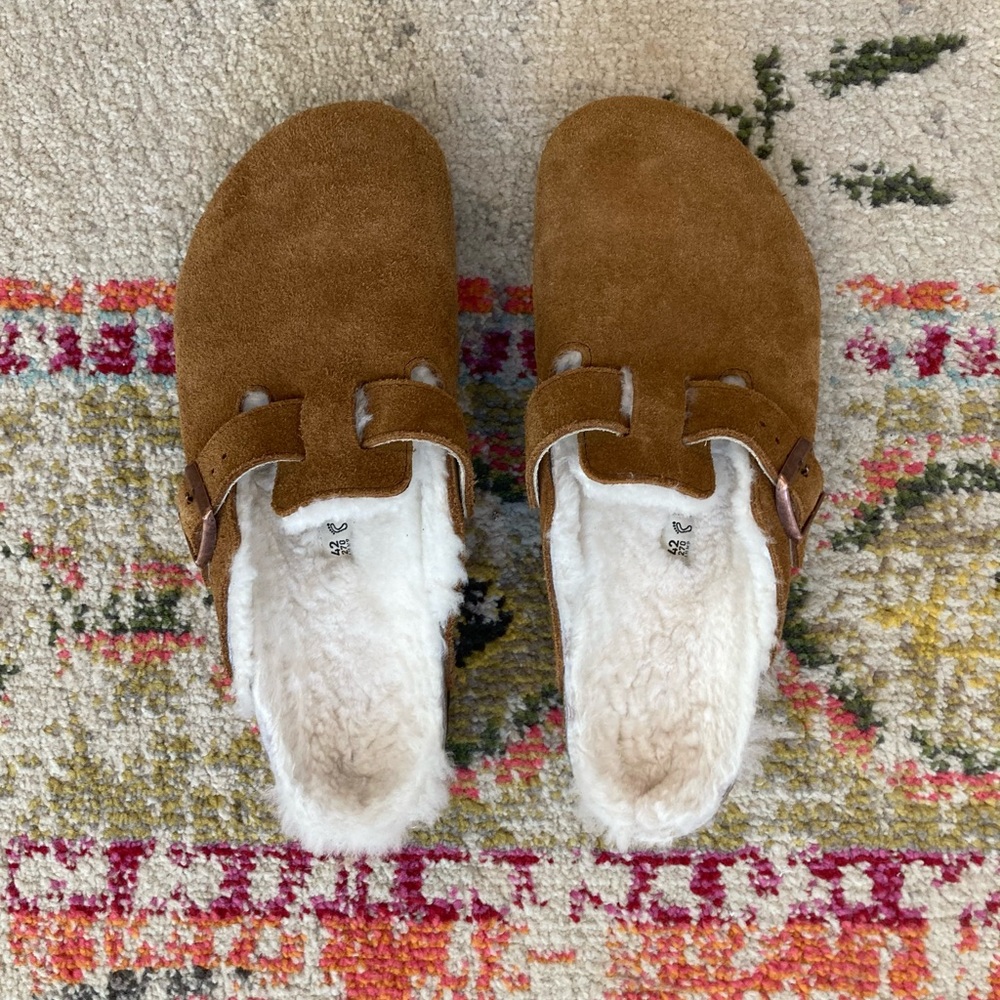 Shearling lined Boston Clogs